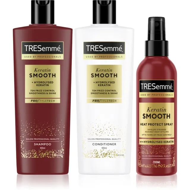 TRESemmé Keratin Smooth Palsam ohjeldamatutele ja käharatele juustele 400 ml