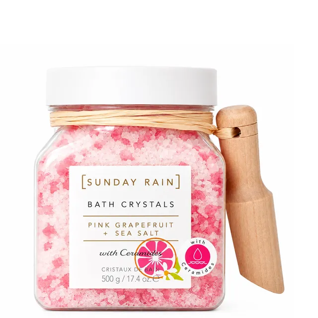SUNDAY RAIN Pink Grapefruit & Sea Salt Bath Crystals 500g