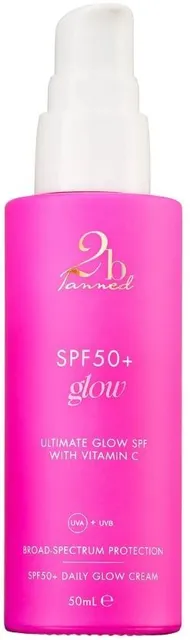 2B Tanned SPF50+ Daily Glow Cream with Vitamin C (50mL)