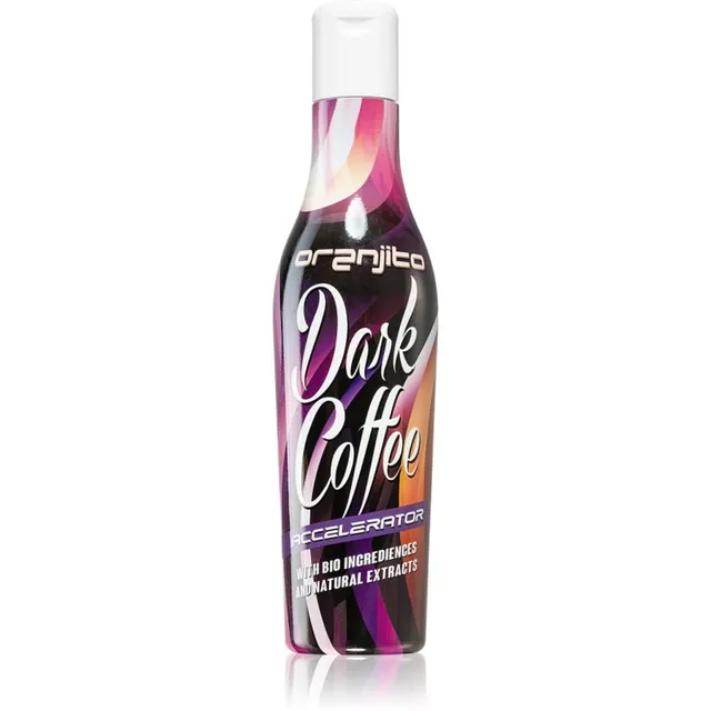 Oranjito Dark Coffee Accelerator Solaariumi paikesekaitsekreem orgaaniliste koostisainetega ja päevituse kiirendi 200 ml