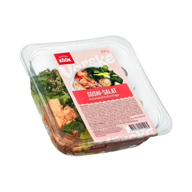 Sushi-salat kuumsuitsuforelliga, SELVERI KÖÖK, 250 g