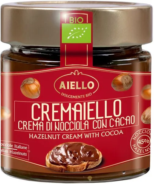 Šokolaadi- ja sarapuupähklikreem 45%, 200 g, Itaalia
