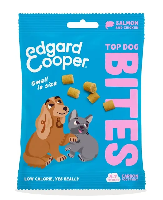 Edgard Cooper Bites maius väikestele koertele, lõhe/kana, 50 g