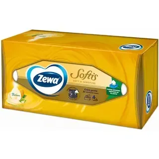 Salvrätikud karbis Softis Soft & Sensitive 4-kihiline, ZEWA, 80 tk