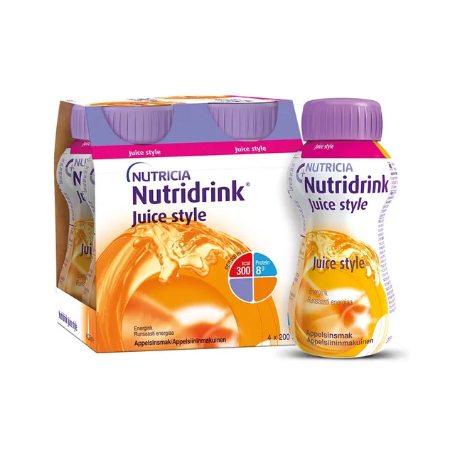 NUTRIDRINK JS MAHLALAADNE APELSINIMAITSELINE 200ML N4