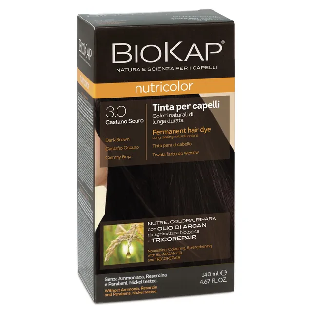 BIOKAP Nutricolor 3.0 Dark Brown Permanent Hair Dye 140ml