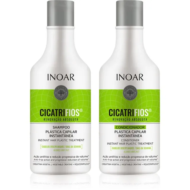 INOAR CicatriFios komplekt kahjustatud ja habrastele juustele 2x250 ml