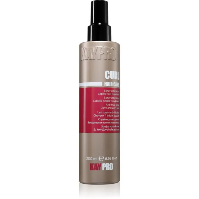 Kaypro Curl Hair Care Anti-Frizz Spray Juustesse jäetav hooldus lainelistele ja lokkis juustele 200 ml