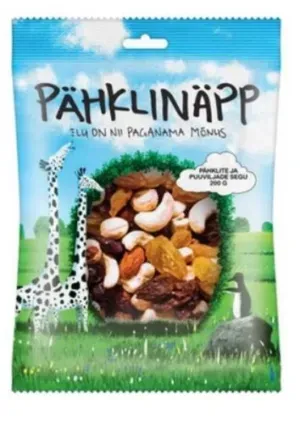 Pähklinäpp Pähklite ja puuviljade segu 200g