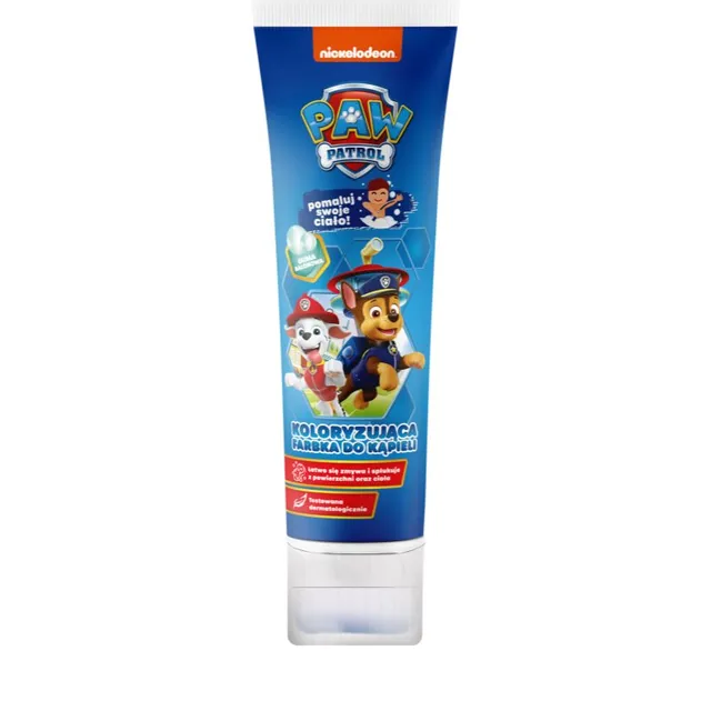 Nickelodeon Paw Patrol Coloring Bath Paint Vannivaht lastele Blue Bubble Gum 150 ml