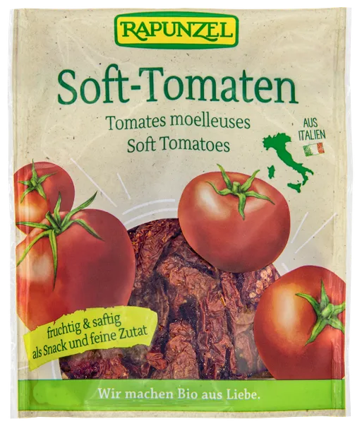 Pehmed kuivatatud tomatid, ökoloogiline