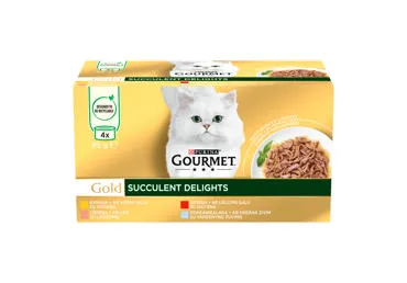 Kassikonserv GOURMET GOLD Delight 4x85g
