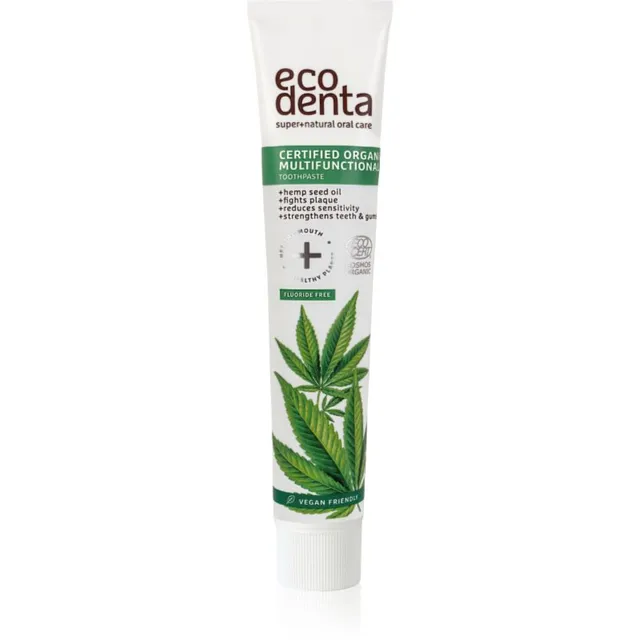 Ecodenta Certified Organic Multifunctional with Hemp Orgaaniline hambapasta 75 ml