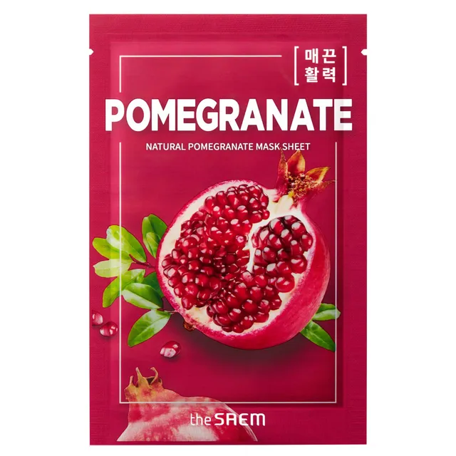 THE SAEM Natural Pomegranate Sheet Mask 21ml