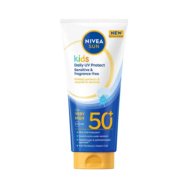 Laste Päikesekaitsekreem SPF50+ Daily UV Protect, NIVEA SUN, 100ml