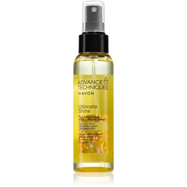Avon Advance Techniques Ultimate Shine Fikseeriv pihusti säravate ja pehmete juuste jaoks 100 ml