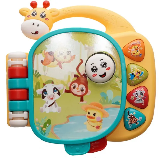 Bo Jungle Musical Giraffe Booklet muusikamänguasi 12m+ 1 tk