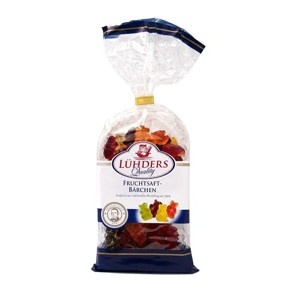 Puuviljamaitselised kummikommid KARUKESED, 8 värvi, 175 g