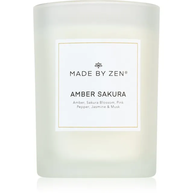 MADE BY ZEN Amber Sakura lõhnaküünal 250 g