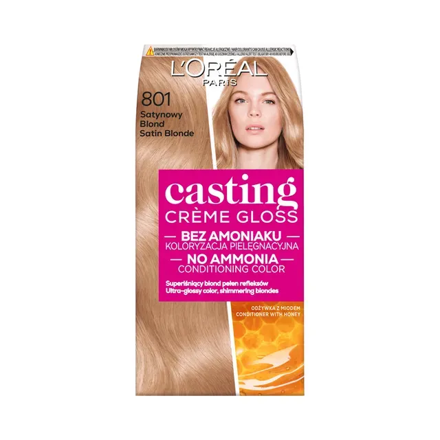 Poolpüsivärv Casting Cream 801 satiinblond, L´OREAL, 1 tk
