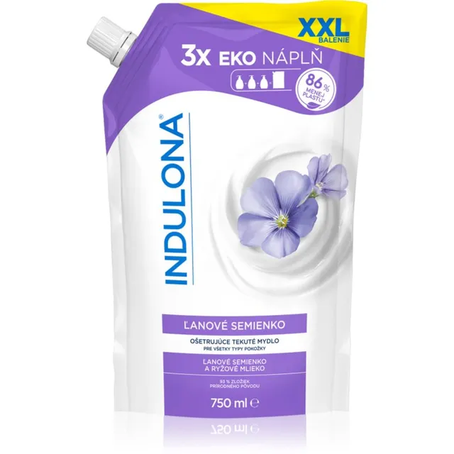 Indulona Linseed Vedelseep täitepakend 750 ml
