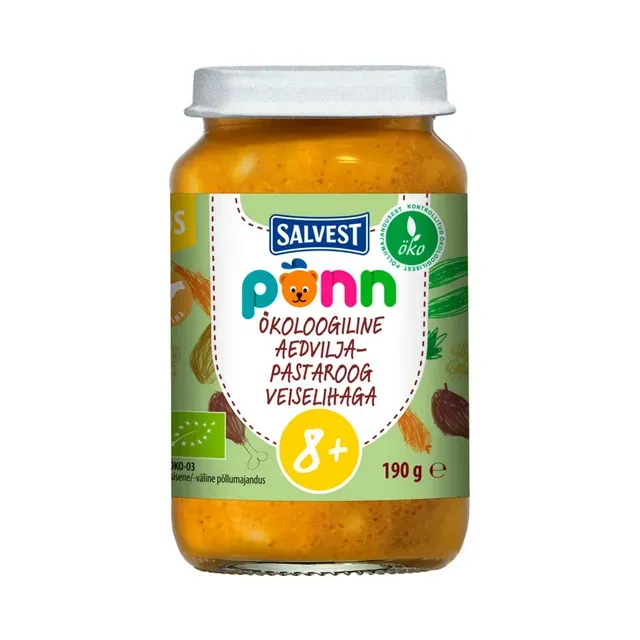 Aedvilja-pastaroog veiselihaga 8+ Mahe, PÕNN, 190g