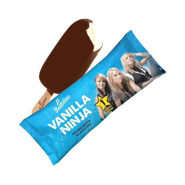 Vanillijäätis šokolaadiglasuuris, VANILLA NINJA, 80 g