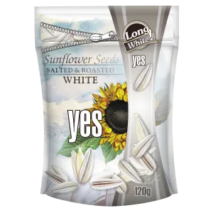 Y.E.S. valged soolased päevalilleseemned 120g