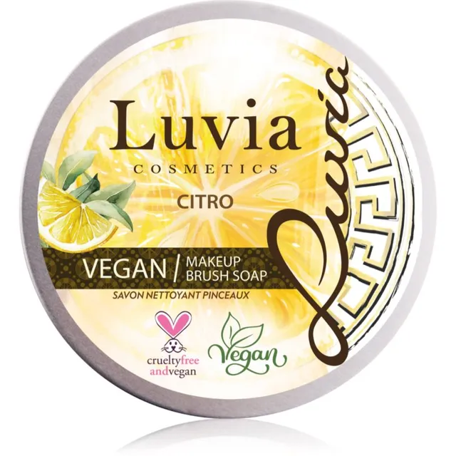 Luvia Cosmetics Brush Soap Puhastav seep kosmeetikapintslitele lõhn Citro 100 g