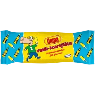 Premia Limpa Vanilli-Koorejäätis limonaadimaitselise jääga 60g/74 ml