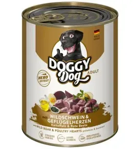 DOGGY Dog koera konserv, metssealiha ja kodulinnusüdametega koos kartuli ja peediga