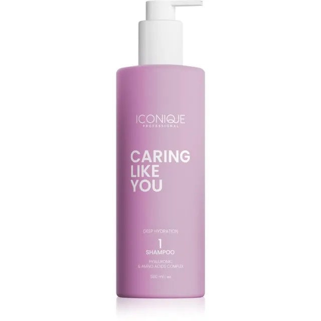 ICONIQUE Professional CARING LIKE YOU Deep Hydration Niisutav šampoon kuivadeleja kahjustatud juustele 500 ml
