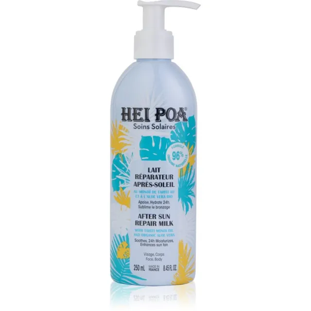 Hei Poa After Sun Monoi & Aloe Vera Taastav päevitusjärgne losjoon kehale ja näole 250 ml