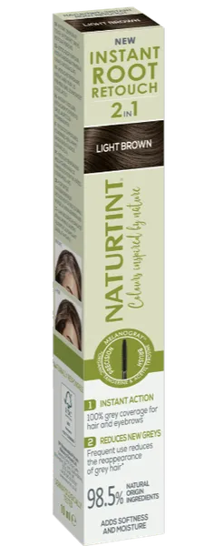 Ajutine kiire värvivärskendus juuksejuurtele ja kulmudele LIGHT BROWN