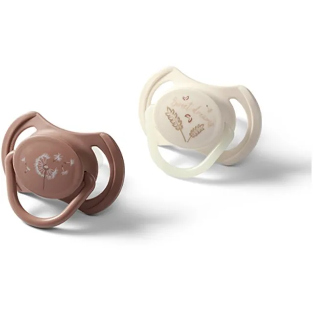 BabyOno Take Care Symmetrical Silicone Soothers lutt Day & Night 18m+ 2 tk
