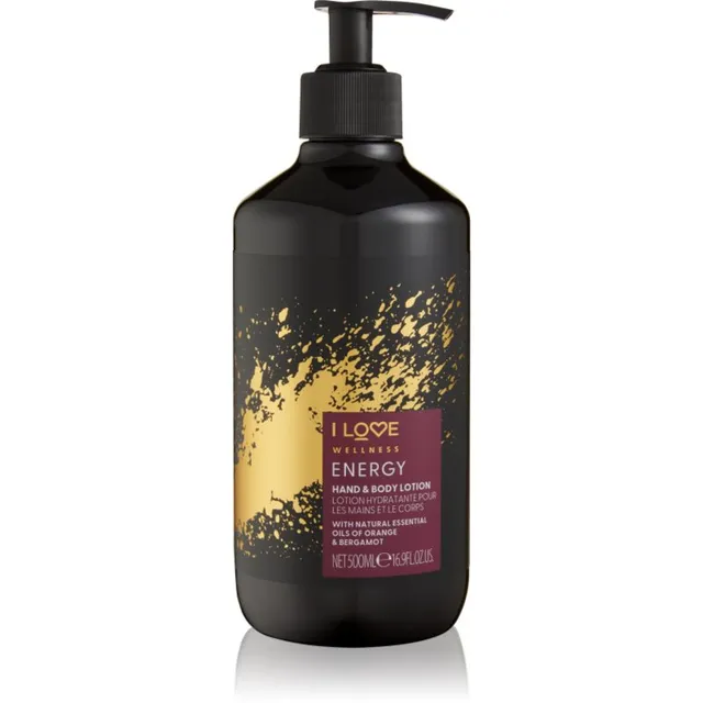 I Love Wellness Energy Niisutuspiim kätele ja kehale 500 ml