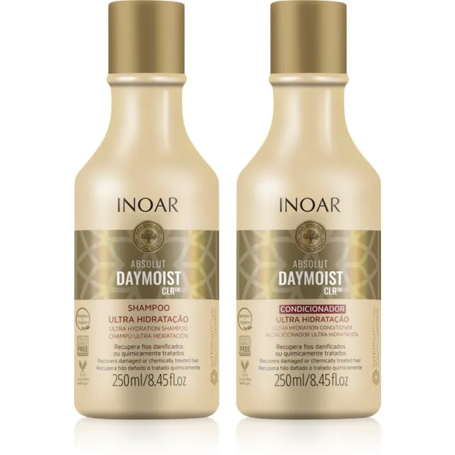 INOAR Absolut Daymoist CLR™ komplekt kuivadele ja värvitud juustele 2x250 ml