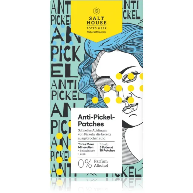Salt House Natural Minerals Anti-pimple Patches Plaastrid probleemsele nahale akne hoolduseks 30 tk
