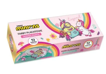 Guaššvärvid LICENSE Minions 12värvix20ml