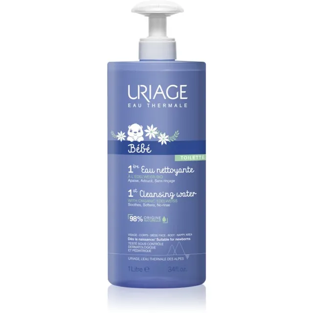 Uriage Bébé 1st Cleansing Water Puhastusvesi kehale ja näole 1000 ml