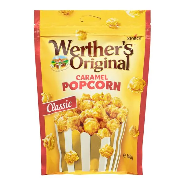 Koorekaramelli glasuuriga popkorn 140g Saksamaa