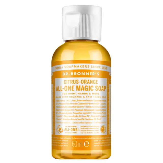 DR. BRONNERS Citrus Orange Pure Castile Soap 60ml
