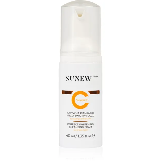 SUNEWMED+ Active Foaming Cleanser Face and Eye Makeup Removal Puhastav meigieemaldusvaht C-vitamiiniga 40 ml