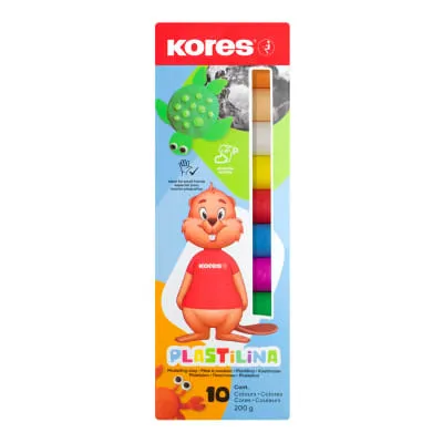 Plastiliin Kores Plastilina 10 värvi