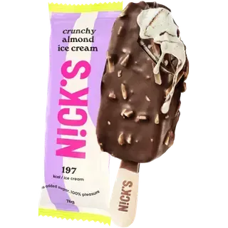 Nick’s Jäätis Crunchy Almond 72 g