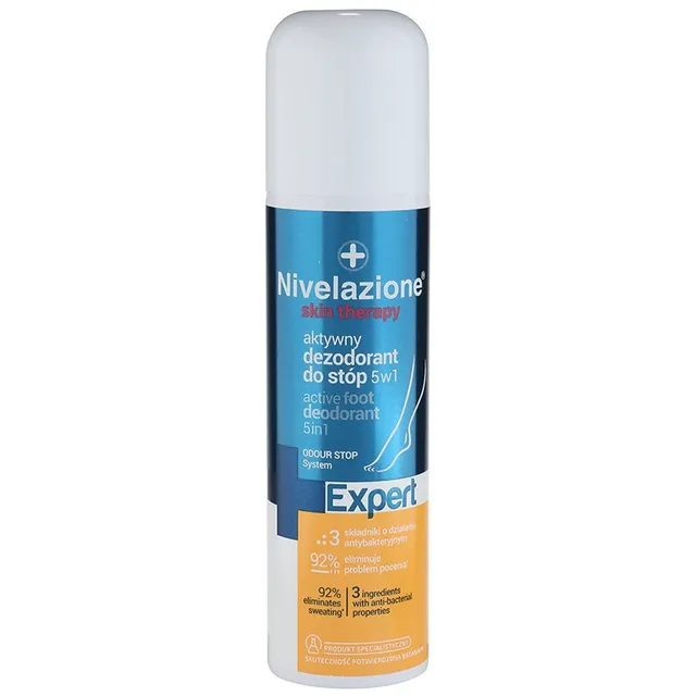 Ideepharm Nivelazione Expert Viis-ühes aktiivdeodorant jalgadele pihustiga 150 ml