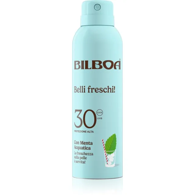 Bilboa Belli Freschi Päikesepihusti piparmündiga SPF 30 150 ml