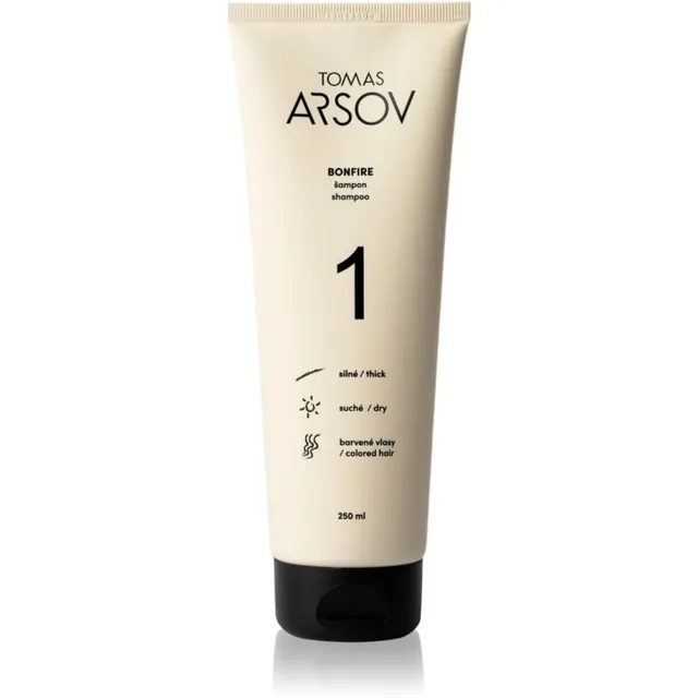 Tomas Arsov Bonfire Shampoo Niisutav šampoon värvi kaitseks kahjustatud ja värvitud juustele 250 ml