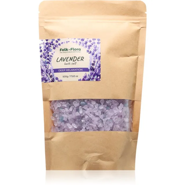 Folk & Flora Lavender Lõõgastav vannisool 500 g