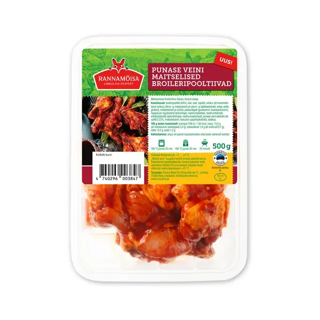 Broileripooltiivad punase veini maitselised, RANNAMÕISA, 500 g